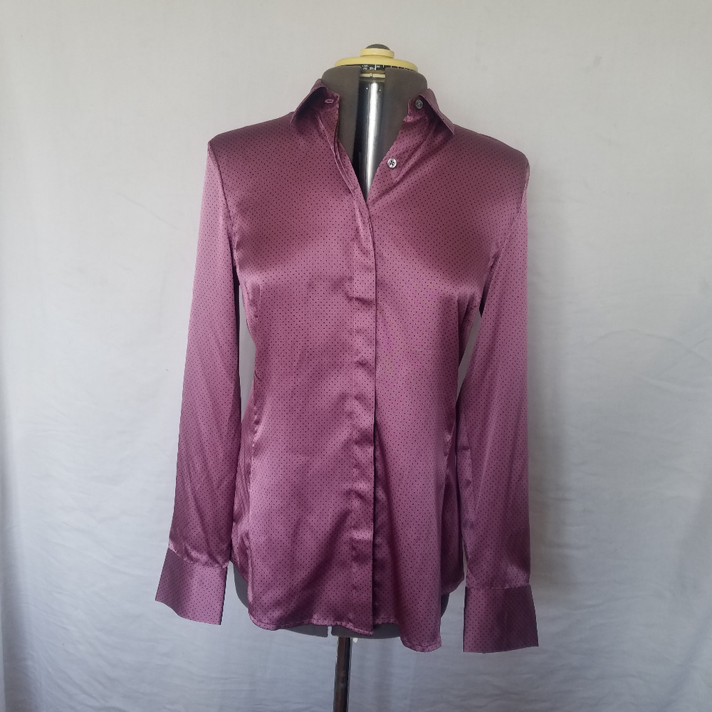 Ann Taylor Silk button down shirt